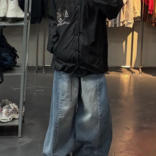 빈티지 LA 킹스 블랙 코치 자켓 A3161