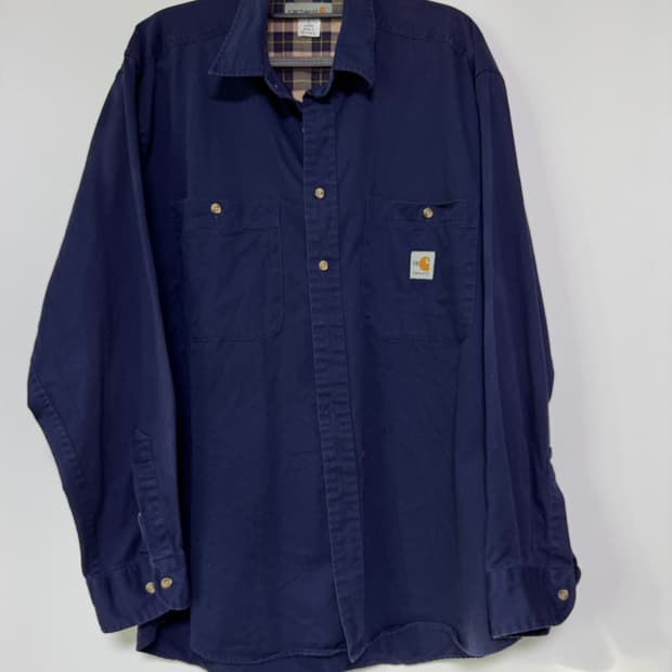 칼하트 네이비 워크 셔츠 100-105