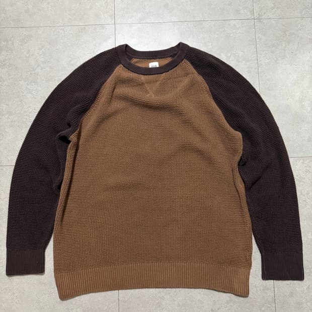GAP  갭  헤비 코튼 빈티지 와플 니트 105size 