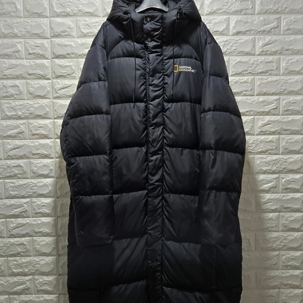 내셔널지오그래픽 유틸리티 덕다운 롱패딩 110