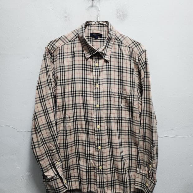 버버리 포켓로고 클래식 체크셔츠 