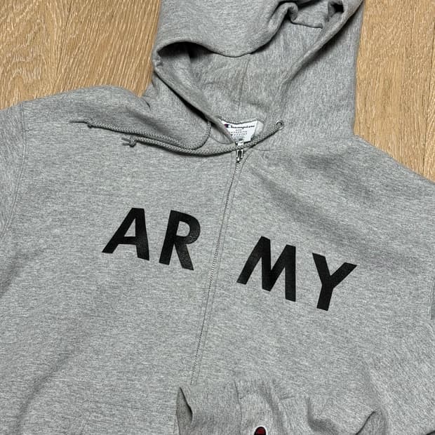 00s 빈티지 ARMY 후드집업 Champion