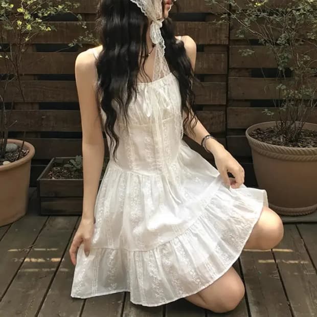 히릿 나시 레이어드 원피스