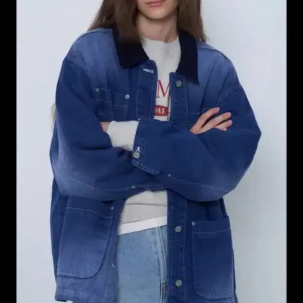 GROVE 그로브스토어 프리드 데님자켓