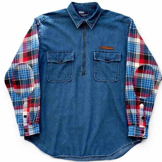 90s 폴로 랄프로렌 데님 셔츠 L