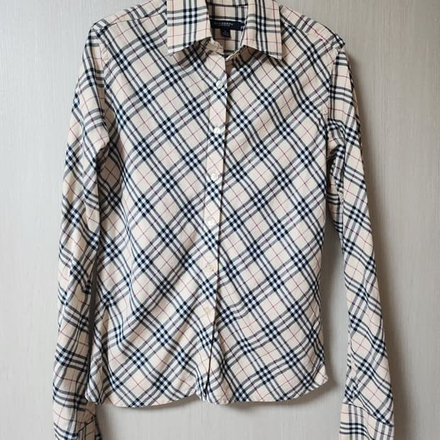 (정품)  사선체크 셔츠 노바체크 S 버버리 Burberry