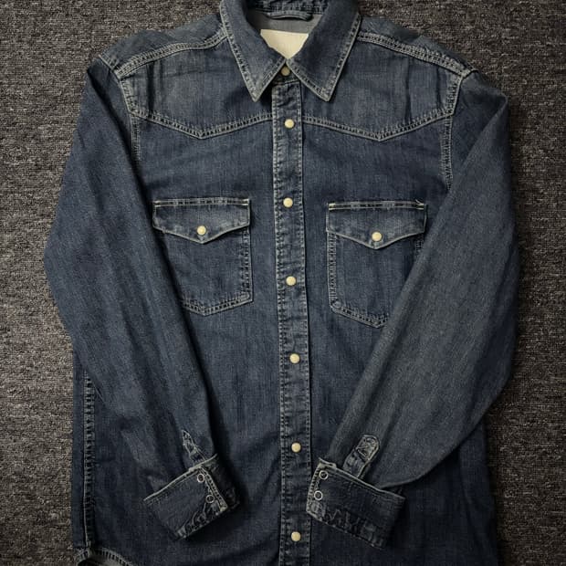 자라 데님셔츠 S