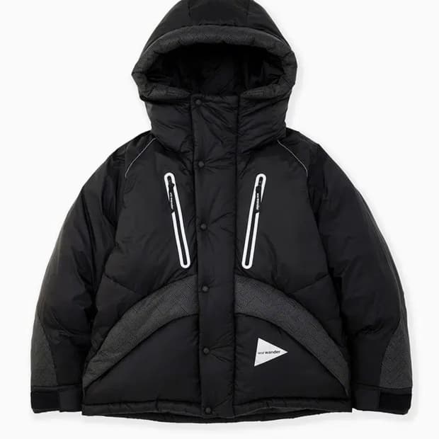 앤드원더 립스탑 로프텍 패딩 자켓 L/XL