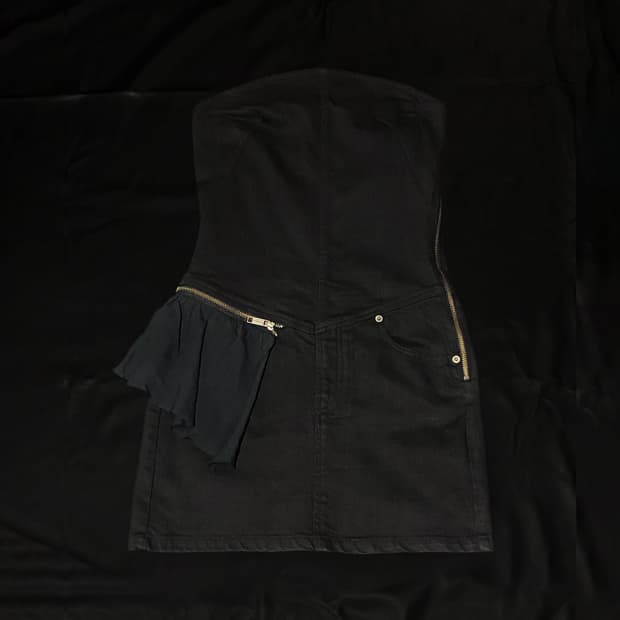 디젤 탱크탑 블랙 미니원피스