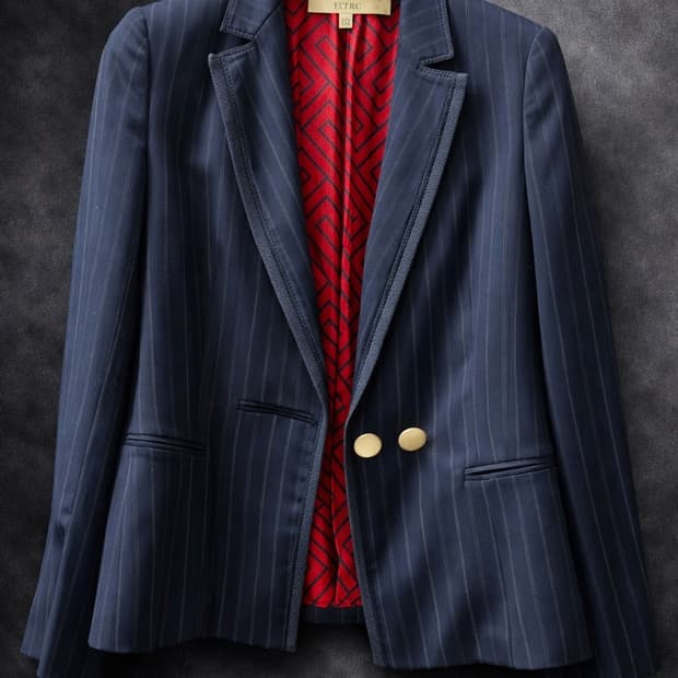 [ITALY] 지안프랑코 페레 금장 스트라이프 셋업 (S)