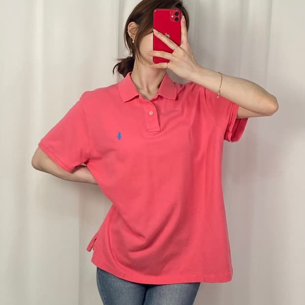 폴로 연핑크 PK 