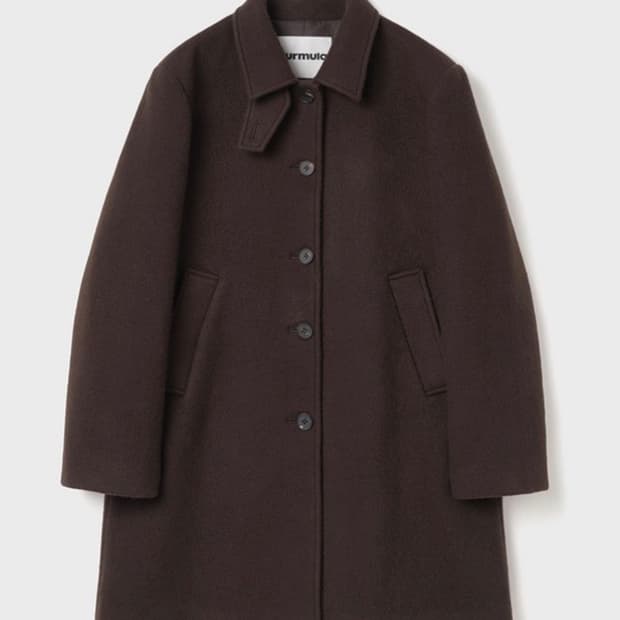 (새상품) 버뮬라 싱글 코트 하프코트 브라운