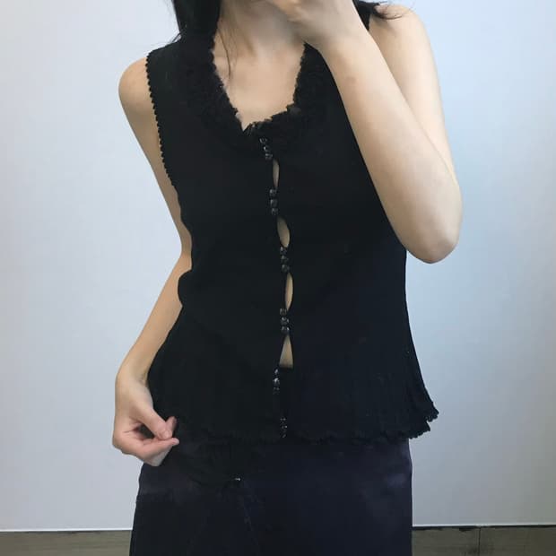 빈티지 프릴 탑