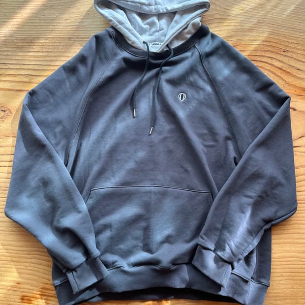 앵글런 투톤 차콜 후드