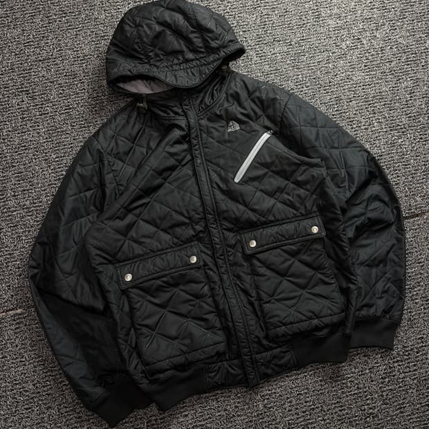 00s 나이키 acg 유틸리티 퀼팅 기모 후드 자켓 1738