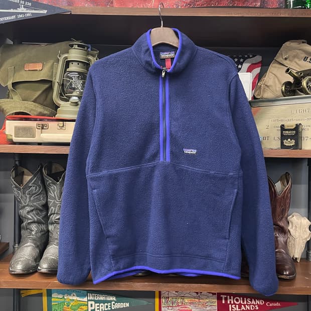 90s 파타고니아 신칠라 하프 집업 풀오버 플리스 N416