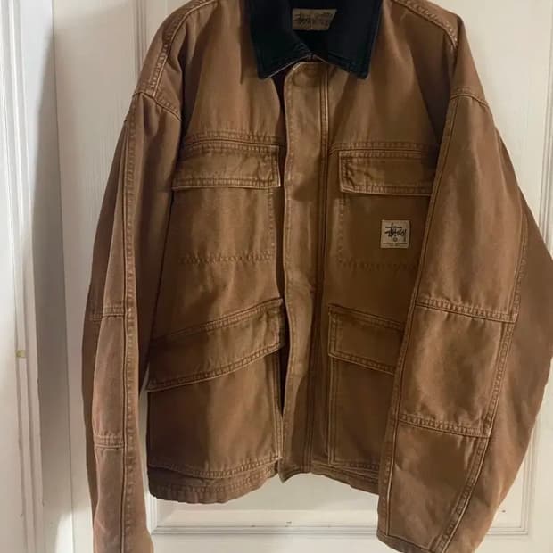 스투시 캔버스 자켓