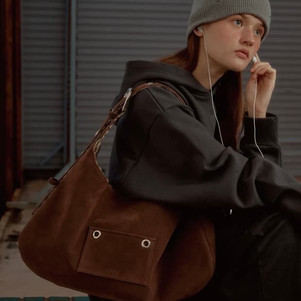 레터리 leterie 레오파드 브라운 버클 리버시블 숄더백