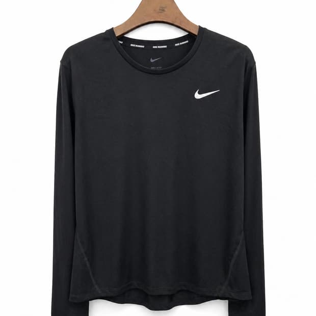 105,XL )) NIKE 나이키 러닝 드라이핏 긴팔티셔츠! 블랙&화이트