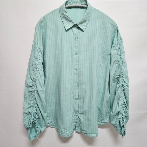 Japan Vintage 스트라이프 셔링 셔츠 F