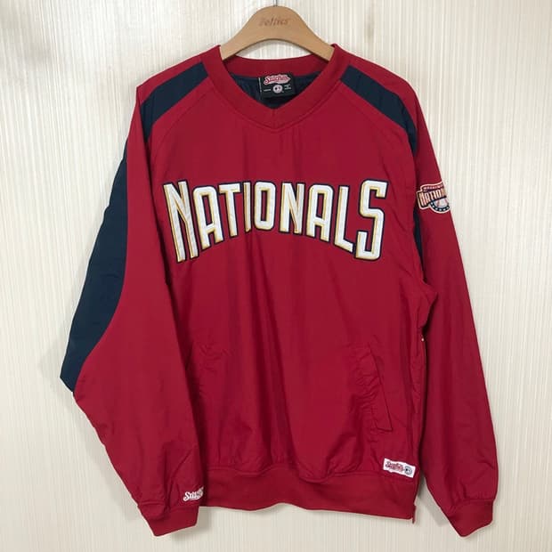MLB STITCHES 워싱턴내셔널스 웜업풀오버자켓 M(해외)