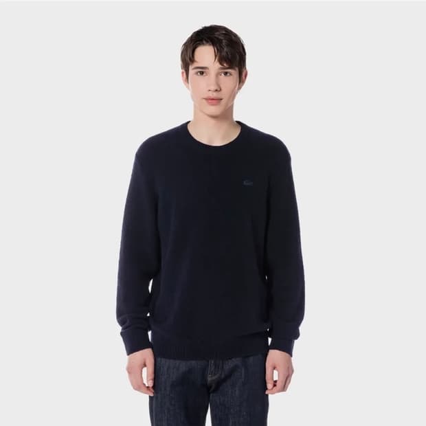 미개봉)라코스테 부클 울캐시미어 니트100-네이비