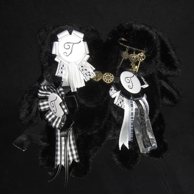 ♪trefoil rosette badge 음표 악보 로제트 뱃지  