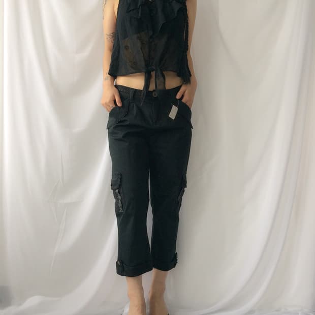 embroidery pattern ruffle blouse sleevel