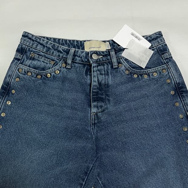 [34,36,38]팔로마울 Crowd 스터드 데님팬츠/블루