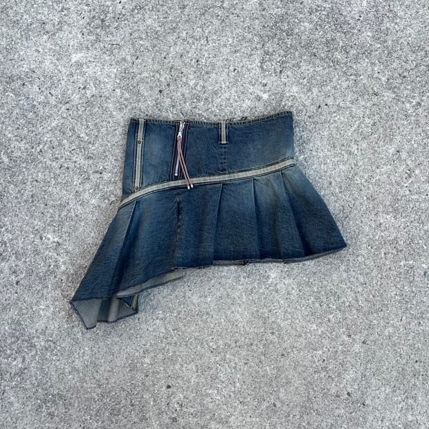 MOZZILLO (Made in Italy) 데님 스커트