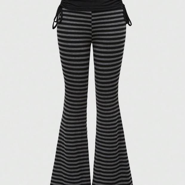 펑크 스트라이프 셔링 팬츠 