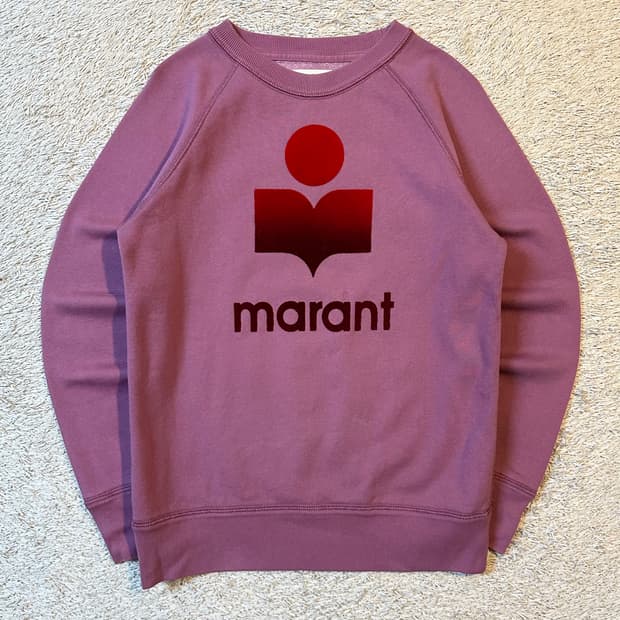 이자벨마랑 MILLY 밀리 플리스 기모 맨투맨 핑크