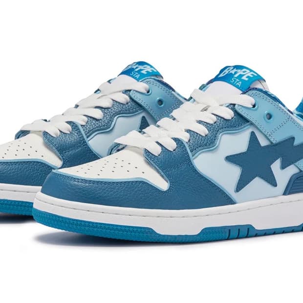 베이프 SK8 스타 로우 #2 블루 라이트 블루 화이트