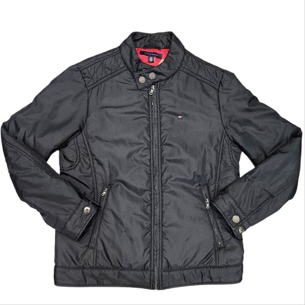 타미힐피거 블랙 퀼팅 패딩 자켓 S 아메카지