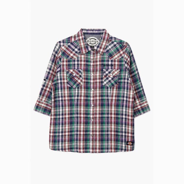 DICKIES 디키즈 코튼 혼방 체크 셔츠 (6315)