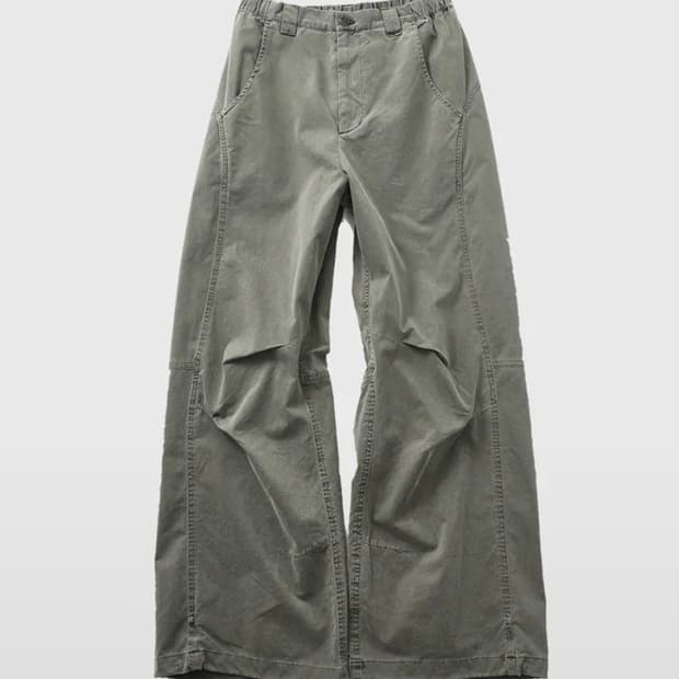 [2]999휴머니티 어드벤처 다이드 팬츠 모시 올리브
