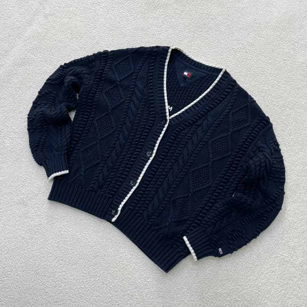 S 타미진스 여성 케이블 니트 가디건 0319M