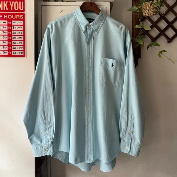 [L]폴로 랄프로렌 BIG SHIRTS 캔디블루 옥스포드 셔츠
