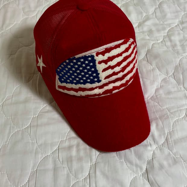 웨스켄 스타 스팽글 성조기 볼캡 OS