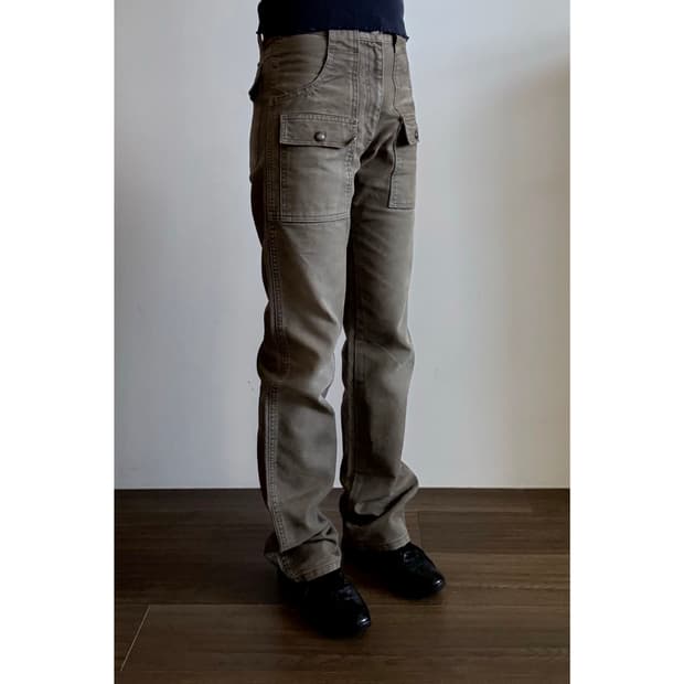 Pocket Detail Denim Pants