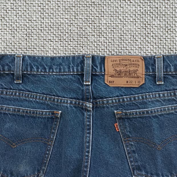 90s USA made 517 boots-cut denim pant