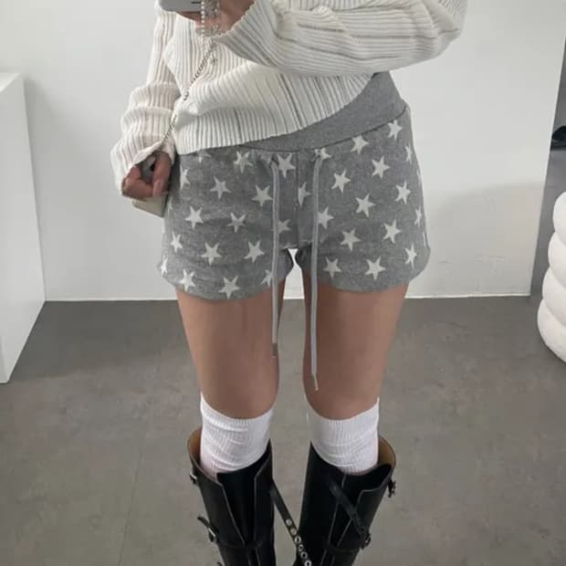 스타 패턴 숏 팬츠