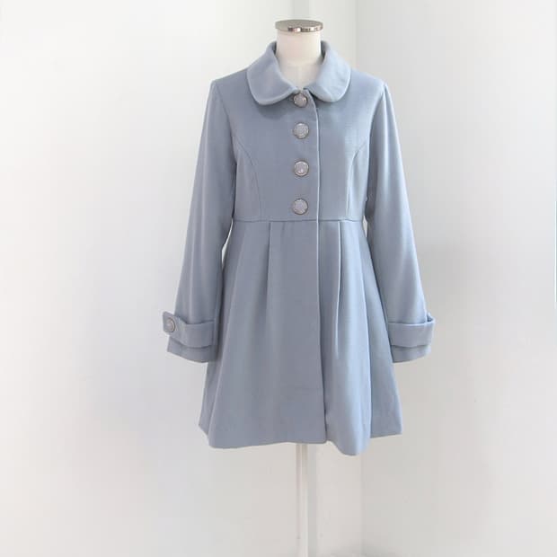 olive des olive 올리브데올리브 뮤트블루 원피스코트 헤이세이