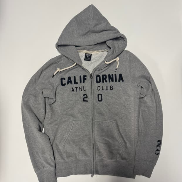 여성 후아유 캘리포니아 기모 후드집업 M
