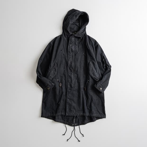 비헤비어 / 다이드 캔버스 m48 밀파카 블랙 / 2