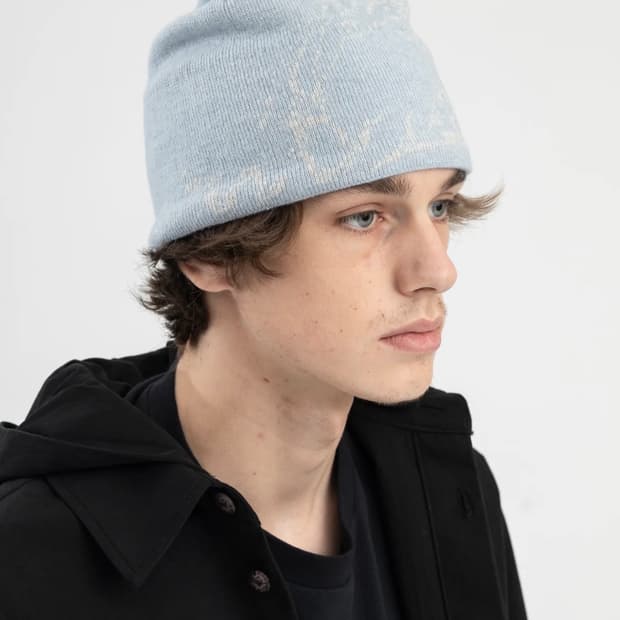 Hyein Seo 혜인서 그래픽 비니 아이스 블루 