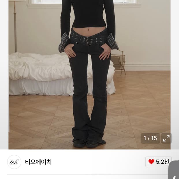 toh 오도어 Betty usa pants 베티 부츠컷 로우라이즈