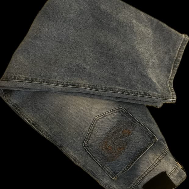 스웨이드 팬츠 s （라이트블루)