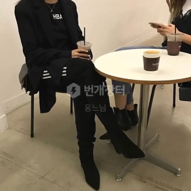 빈티지 hba 원피스 블랙 