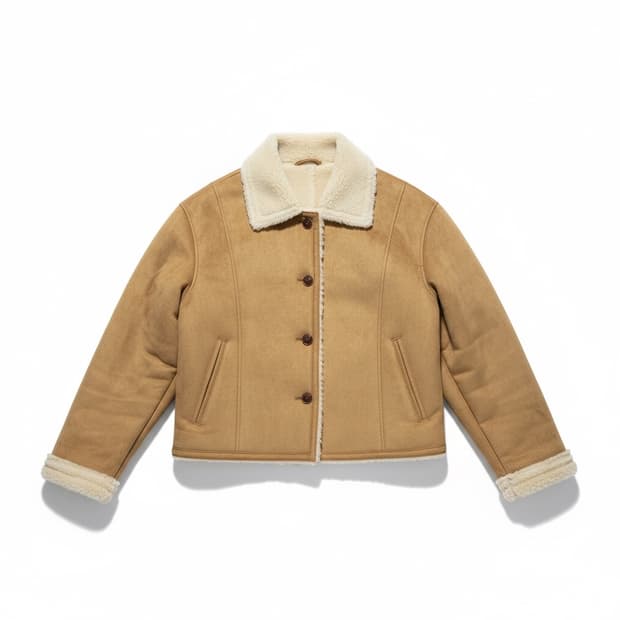 멜라운지 무스탕 브라운 OS